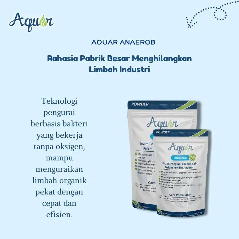 Aquar Anaerob Bakteri Pengurai Limbah Industri Berkualitas