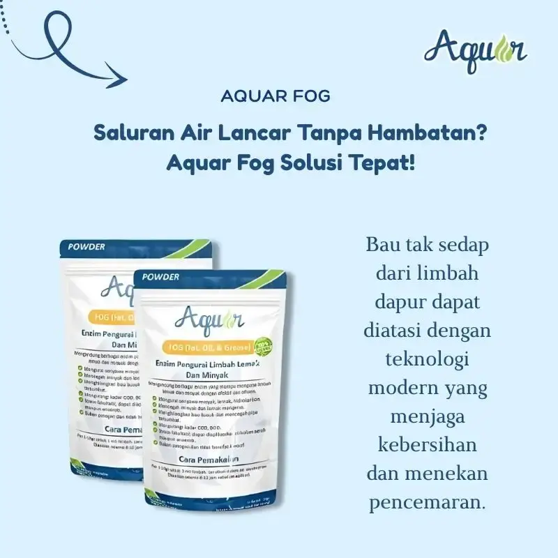 aquar fog pengurai kimbah berbau berkualitas