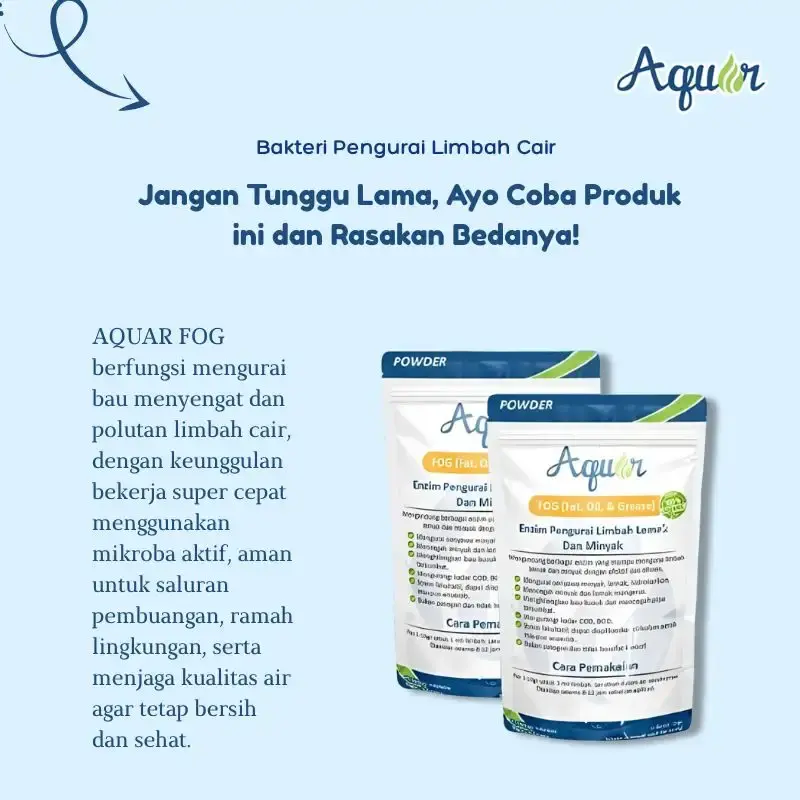 Aquar FOG Reduksi Pengolah Limbah Cair Efektif