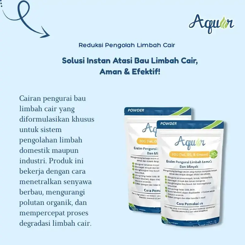 Aquar FOG Reduksi Pengolah Limbah Cair Terjangkau