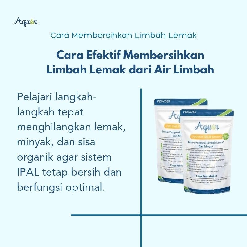 Cara Membersihkan Limbah Lemak