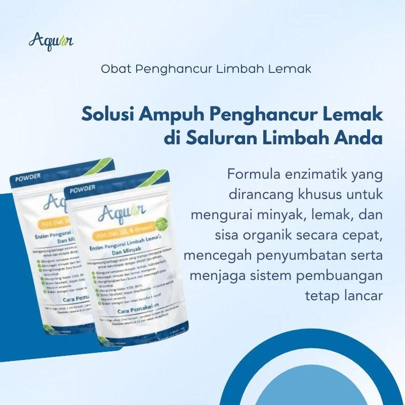 Obat Penghancur Limbah Lemak