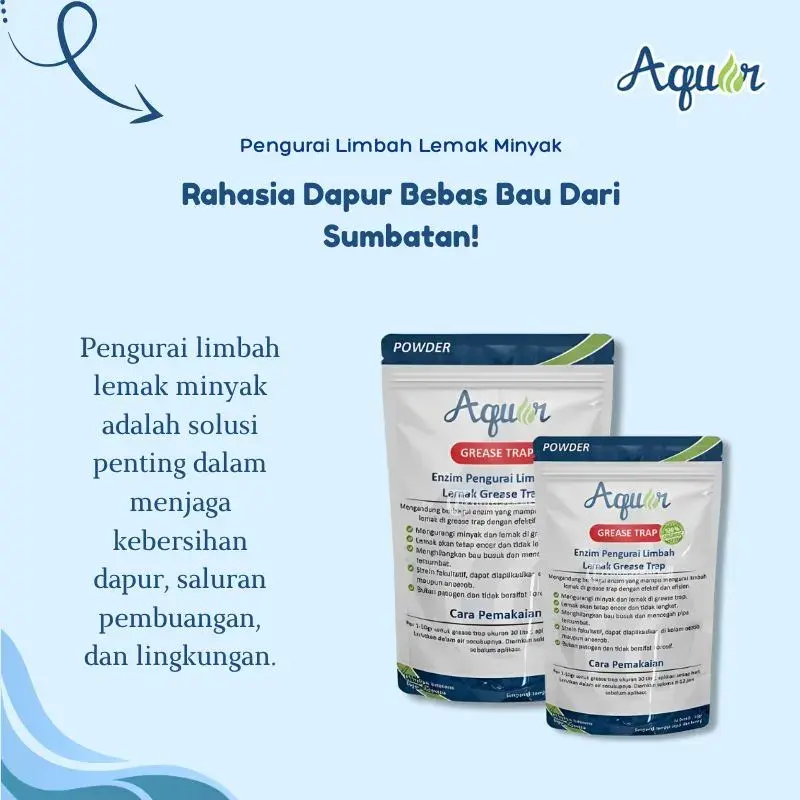 Aquar Grease Trap Pengurai Limbah Lemak Minyak Efektif