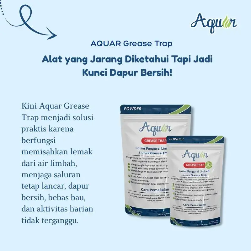 AQUAR Grease Trap solusi saluran pipa mampet Terjangkau
