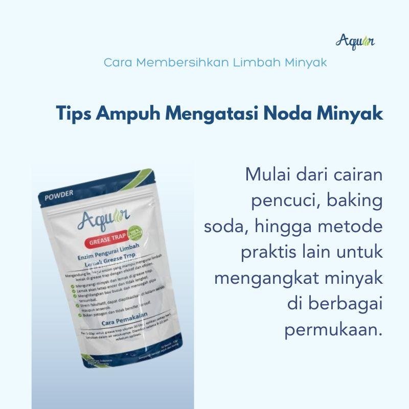 Cara Membersihkan Limbah Minyak