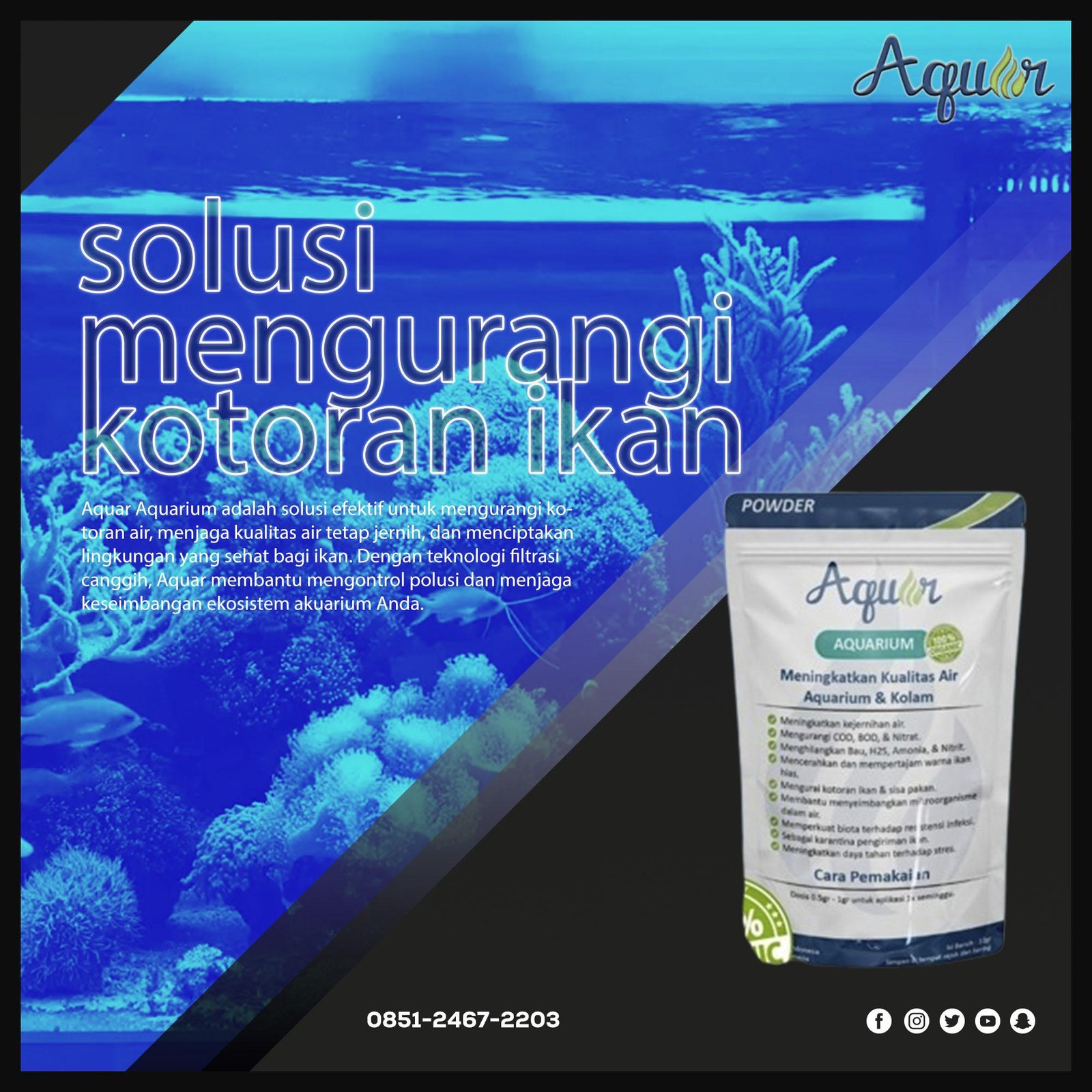aquar kotoran ikan