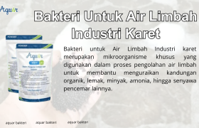 Bakteri Untuk Air Limbah Industri Karet