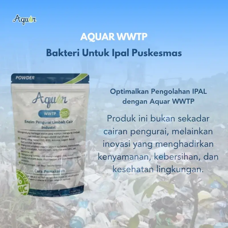 Bakteri Untuk Air Limbah Puskesmas