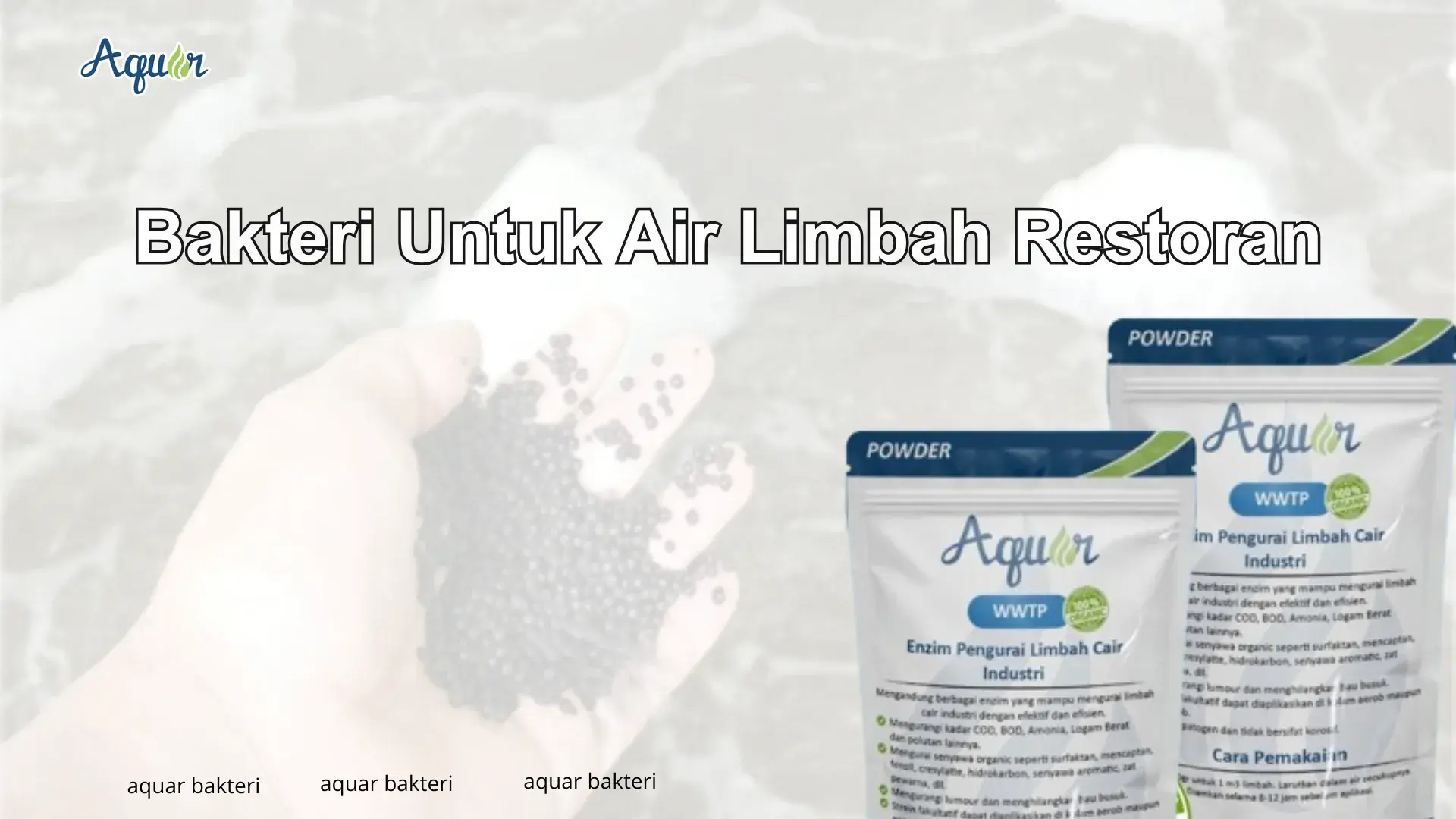 Bakteri Untuk Air Limbah Restoran