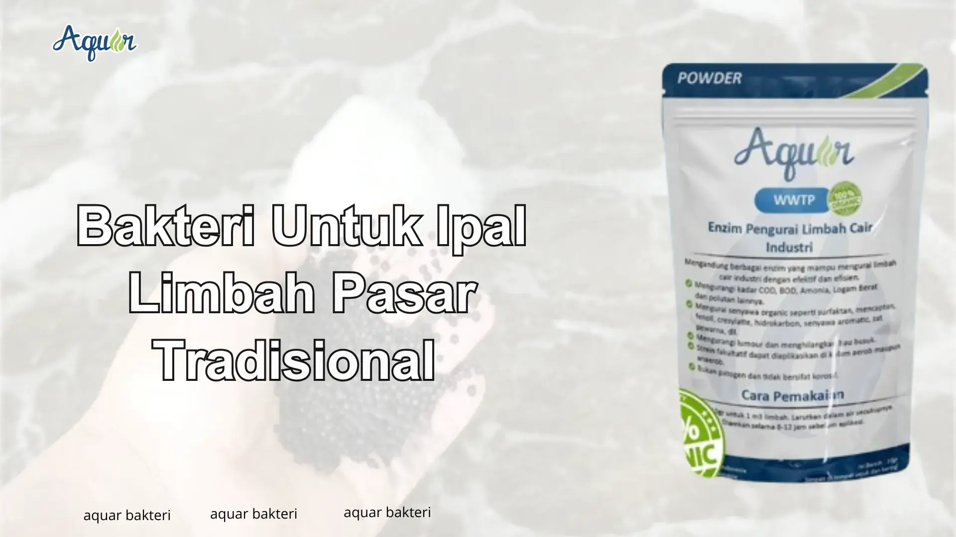 Bakteri Untuk Ipal Limbah Pasar Tradisional