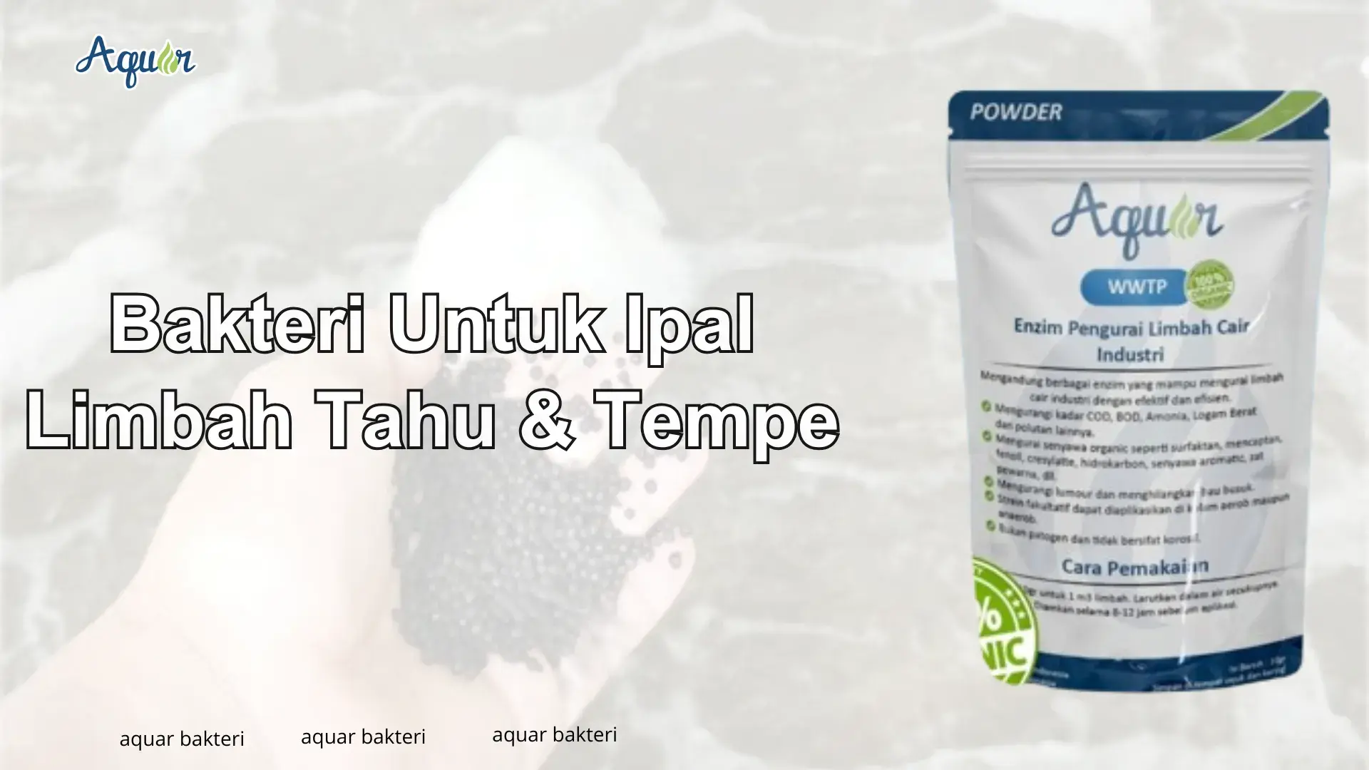 Bakteri Untuk Ipal Limbah Tahu Dan Tempe
